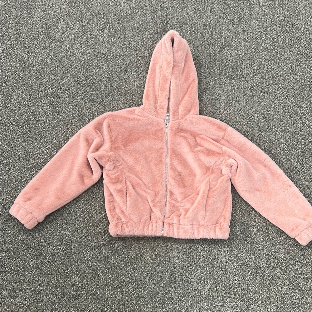 Cozy Pink Hooded Jacket
